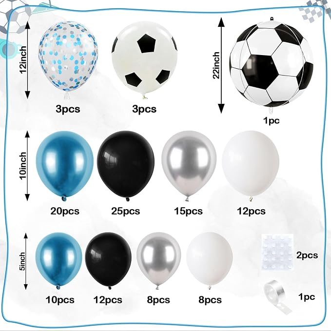 Soccer Balloon Garland Arch Kit - Image 2