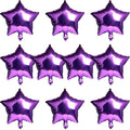 10pcs Star Shape Foil Mylar Balloons, 18 Inch Balloon by MEETINGU