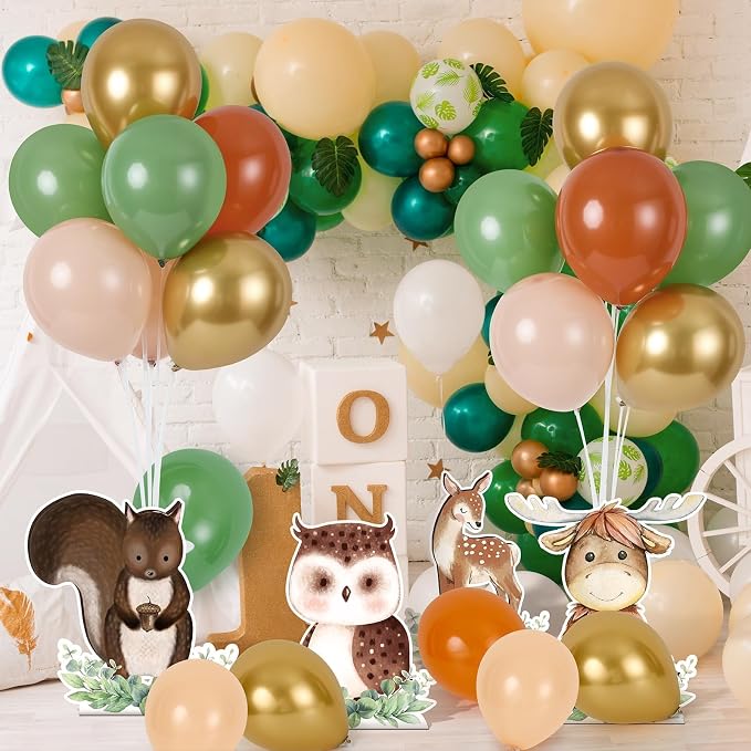 12 Sets Woodland Baby Shower Balloon Stand Kit - Image 7