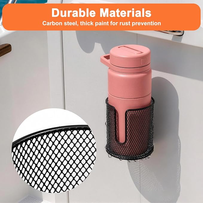 Linkstyle 3PCS Boat Storage Mesh Bag, Self Adhesive Marine Caddy Organizer - Image 5