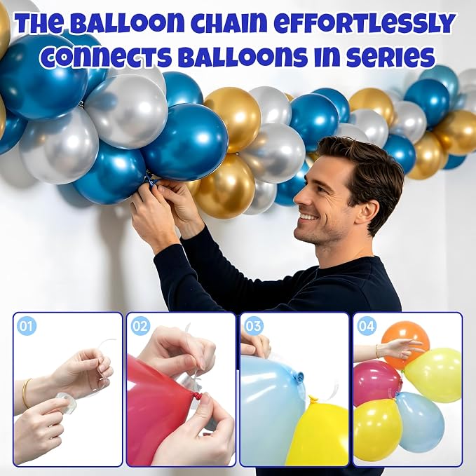 Balloon Arch Clips Set, for Party Backdrop | All-in-one DIY Balloon Arch Kit - Image 7