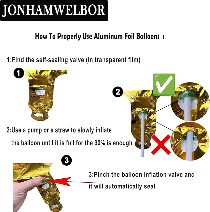 Jonhamwelbor 20 Number Balloons Gold Big Jumbo Giant Big Large Number 20 Foil - Image 5