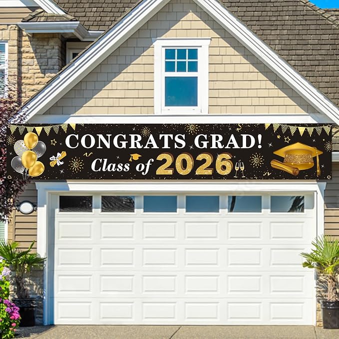2026 Graduation Decorations Congrats Grad Class of 2026 Banner - Image 5