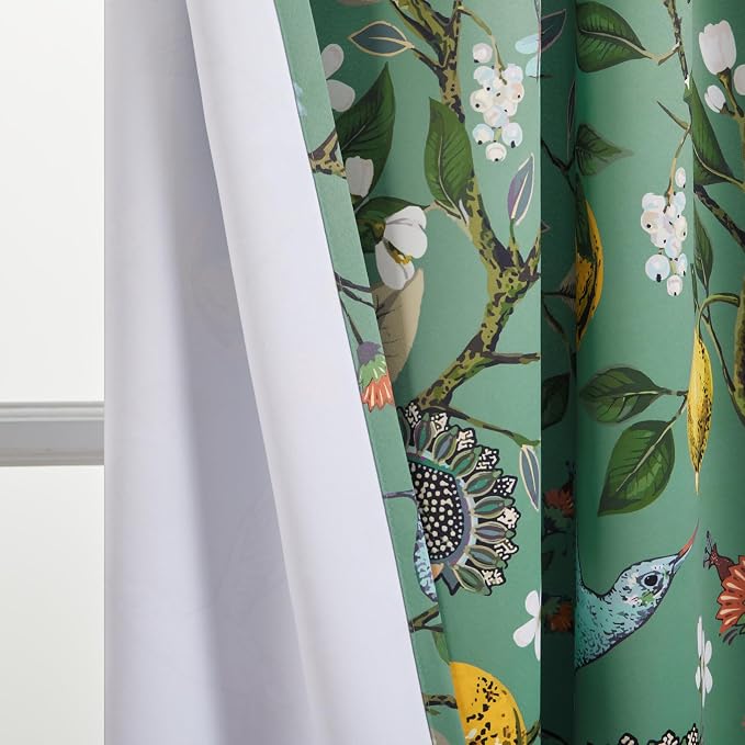 Topfinel Sliding Door Patio Floral Curtains & Drapes - Image 6