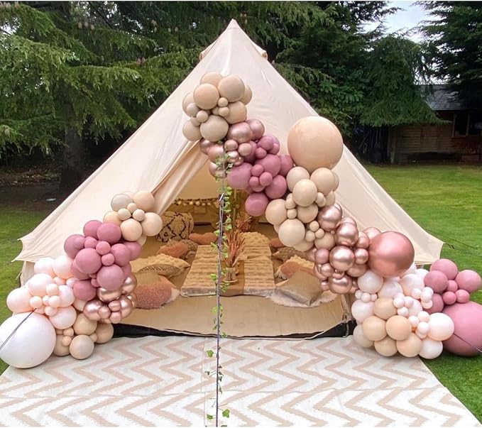 Boho Balloon Arch Kit 156pcs Dusty Rose Balloon Garland Double Stuffed Dusty - Image 2
