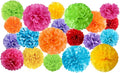 20pcs Colorful Paper Pom Poms Set by JaykeJoy