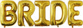 40 Inch Gold BRIDE Letter Foil Balloons, Giant Mylar Helium Balloons by VHUWE