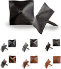 100 Pack 1" Square Head Iron Clavos Decorative Nails – Sealed Unfinished – Handmade Rustic Square Fasteners for Farmhouse Shutter, Barn Door, Shutters, and Gates – Ornamental Wood Accent