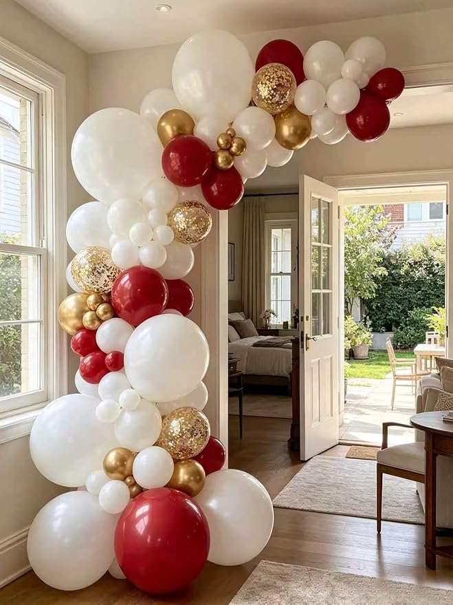 Pearl White Balloons 125 Pcs Different Sizes 18 12 10 5 Inch White Latex - Image 6
