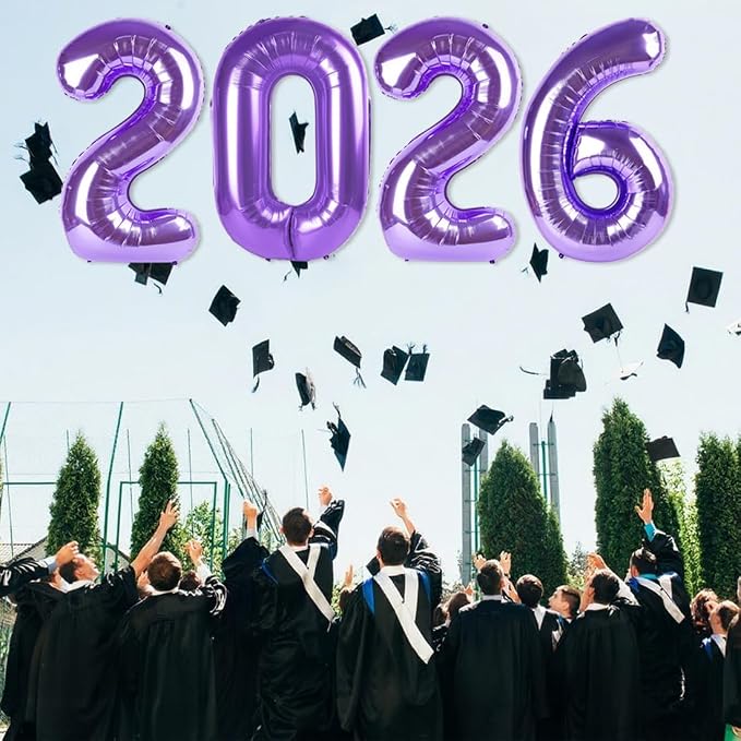 2026 Number Black Balloons 40Inch Balloon - Image 4