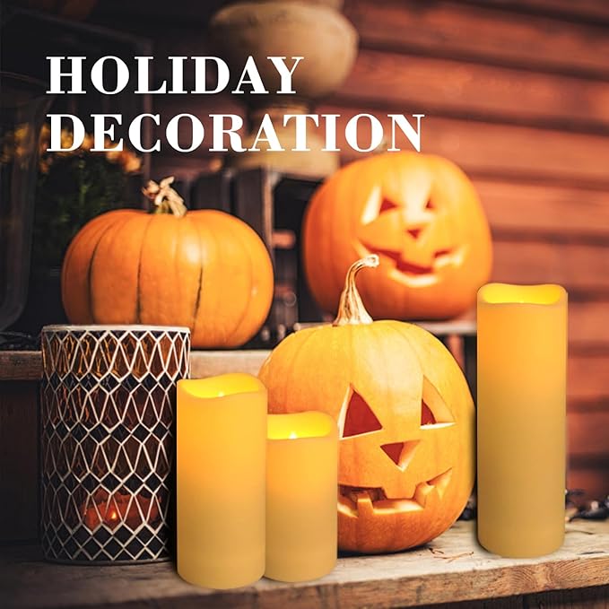 48 Packs Flameless Led Candles, Battery Candles,Simulate Flame,Waterproof Outdoor Indoor Candles with10-Key Remotes and Cycling 24 Hours Timer for Wedding, Table, Festival,Home Decoration…