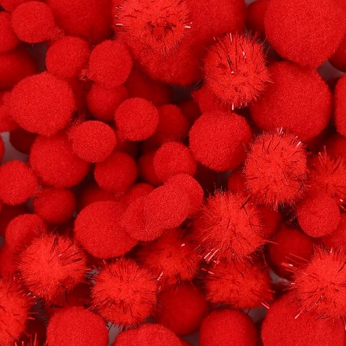 900 PCS Pom Poms, Soft and Fluffy Craft Pom Poms, by Phinus