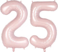 Light Pink Number 25 Balloon, 40 Inch Giant Mylar Number Balloons, Large Foil by AIQINHU