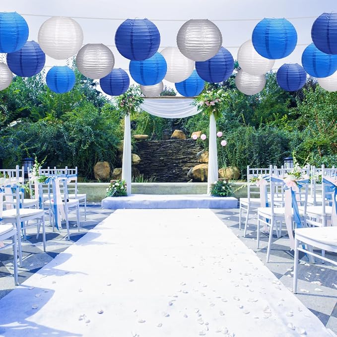 Paper Lanterns Party Decorations, Hanging Round Chinese Lanterns - Image 6