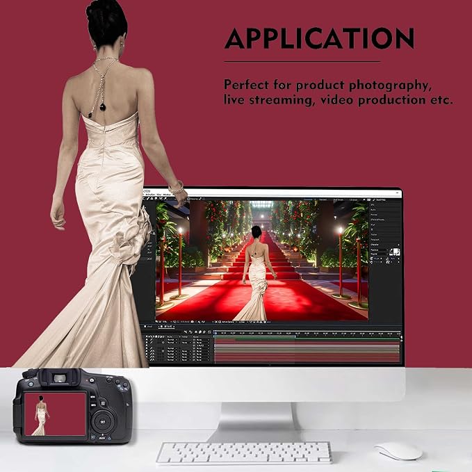 Burgundy Photography Backdrop for Photoshoot, Fabric 6x9ft | Versatile Studio - Image 3