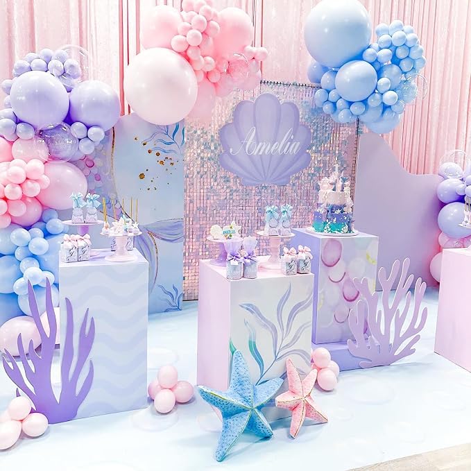 Pink Blue Balloon Arch Kit - Image 5