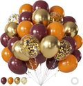 Burgundy Orange Fall Balloons for Autumn Thanksgiving Party Decorations | 60Pcs by JOYFLOAT