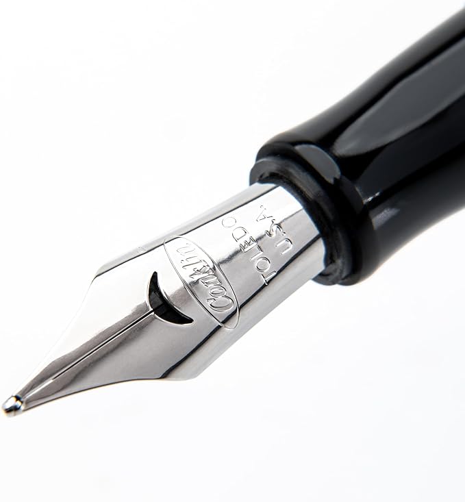 Conklin Duragraph Fountain Pen Ice Blue - Fine Nib, Elegant Writing Instrument with Cool Blue Finish