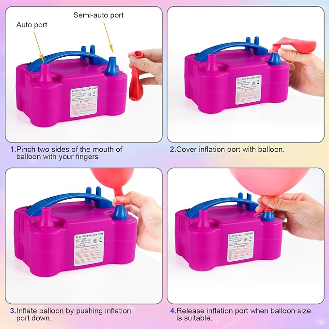 Electric Balloon Pump Dual Nozzle 110V 600W - Image 4
