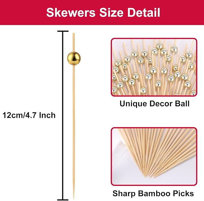 1000Pcs Cocktail Picks, Fancy Toothpicks - Image 3