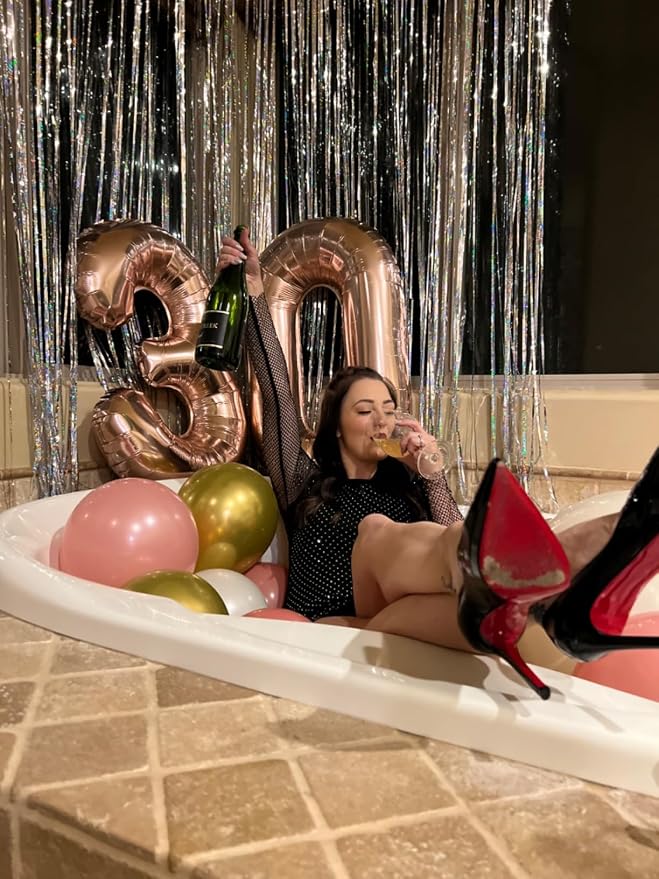 40 Inch Number 18 Balloon for 18th Year Old Birthday Decorations, Rose Gold | - Image 5