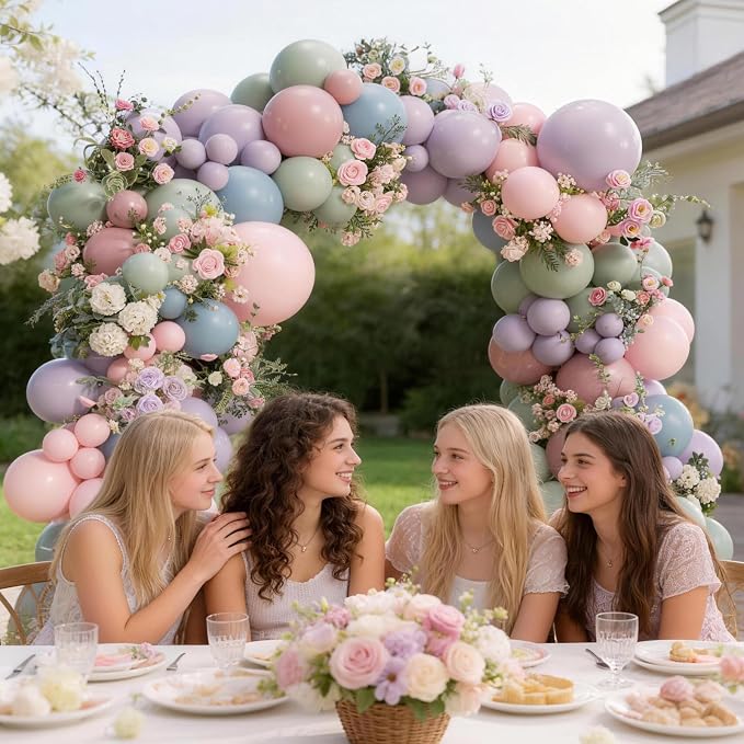 141pcs Pastel Balloon Arch Kit - Image 4