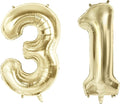 Number 31 Balloons for 31st Birthday Party Decorations, 40 Inch 0-100 by Joycard