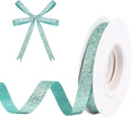 Teal Blue Metallic Glitter Ribbon by HISWAN