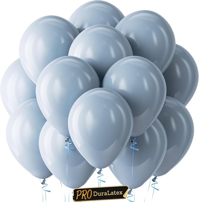 Pro Duralatex Dusty Blue Balloons by Bezente