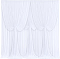 4 Panels White Backdrop Curtains by Tao-GePartyDecorations