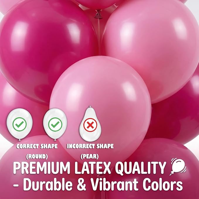 HIINS 2 Set Pink Balloon Tower Stand, 5FT - Image 4