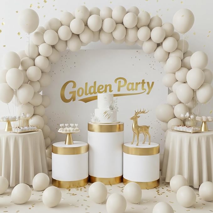 Sand White Balloons, Baby Shower, Anniversary, Graduation, Wedding Decorations - Image 7