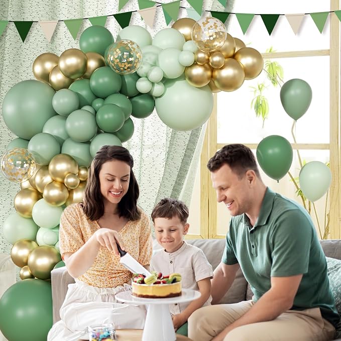 147pcs Sage Green Balloon Garland Arch Kit - Image 6