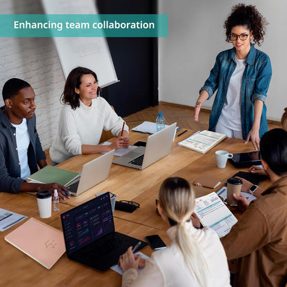 Taja 48 Pack of Meeting Notebook for Work Organization - Work notebook with action items, Meeting Minutes Planner Notebook, Perfect Office Supplies for Men & Women - Multi