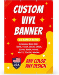 Custom Vinyl Banner with 150+ Sizes – Personalized Outdoor or Indoor Sign – Any by Unknown