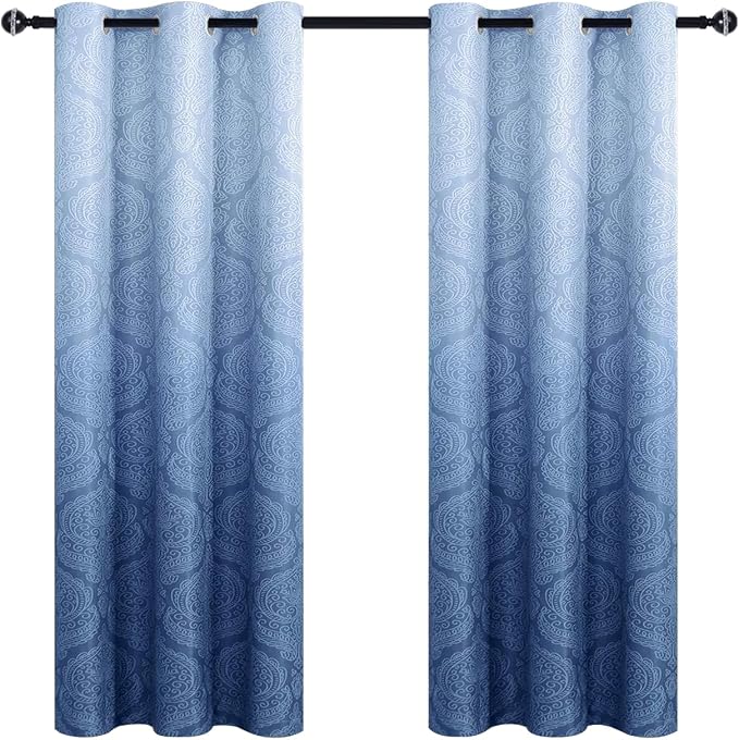 DWCN Ombre Blackout Curtains for Bedroom - Image 9