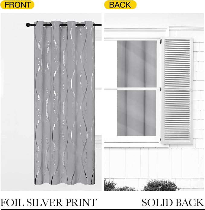 NICETOWN Blackout Curtains 84 inches Long, Microfiber Noise Reducing Thermal - Image 6