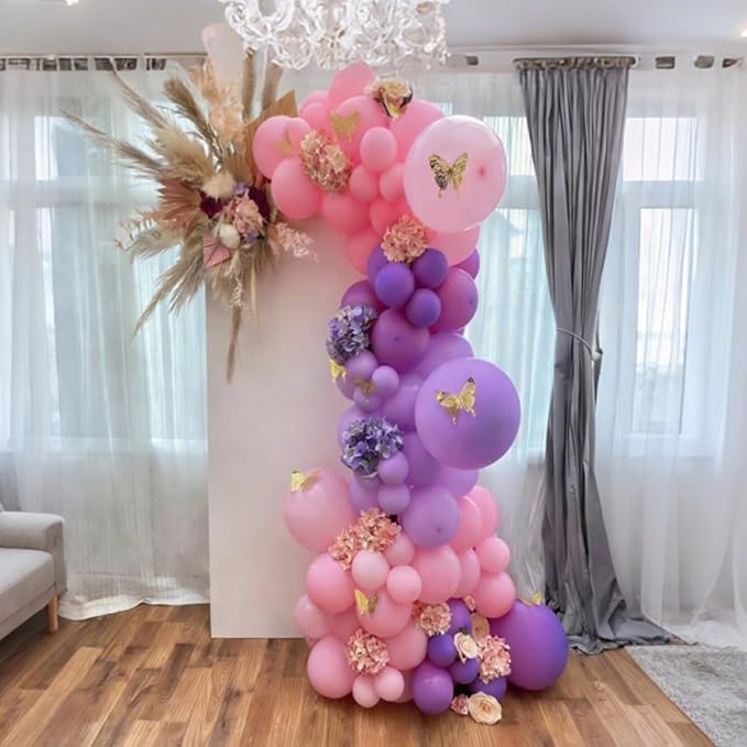 Pink and Purple balloons Arch Kit, 18 12 10 5 inch, - Image 7