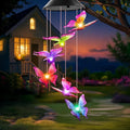 Winzwon Solar Wind Chimes, Christmas Gardening Butterfly Gifts by Winzwon
