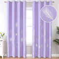 Lilac Blackout Curtains 96 Inches Long, Grommet Curtains by ESTELARTEXTILER