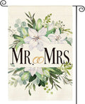 AVOIN colorlife MR. and MRS. Wedding Garden Flag 12x18 Inch Double Sided Outside by AVOINcolorlife