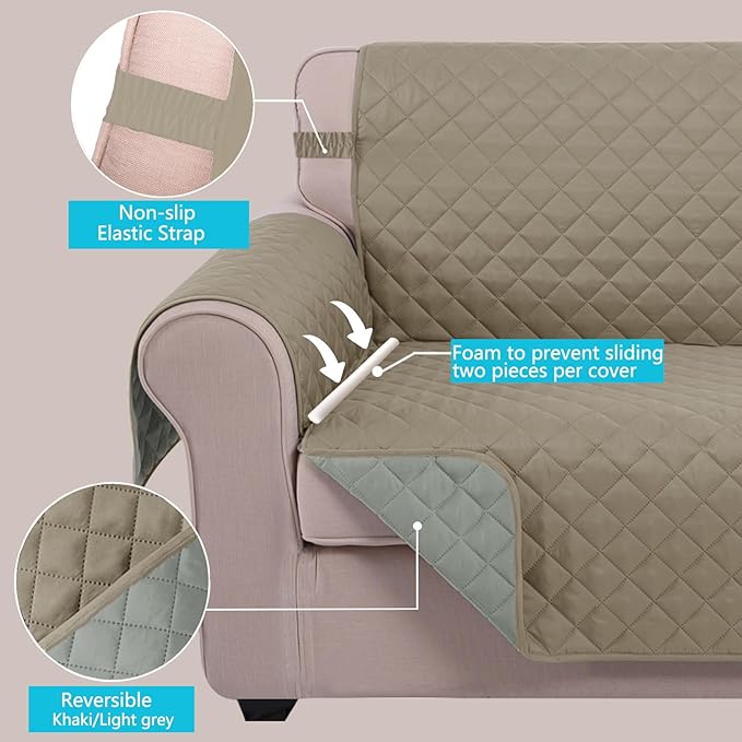 U-NICE HOME Reversible Sofa Cover Couch Cover - Image 4