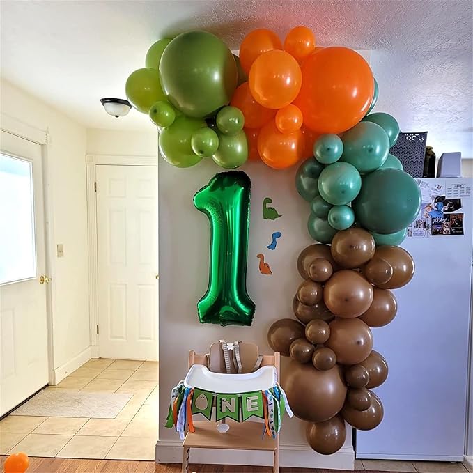 40 Inch Emerald Green 1 Balloon Number, 0-9 Set Large Number Foil Helium - Image 4