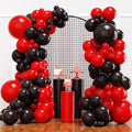 YMSZ Red and Black Balloons Arch Kit, Different Size by YMSZ