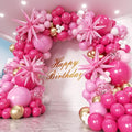 Hot Pink Balloons Garland Arch Kit 180pcs by PTGOLUO