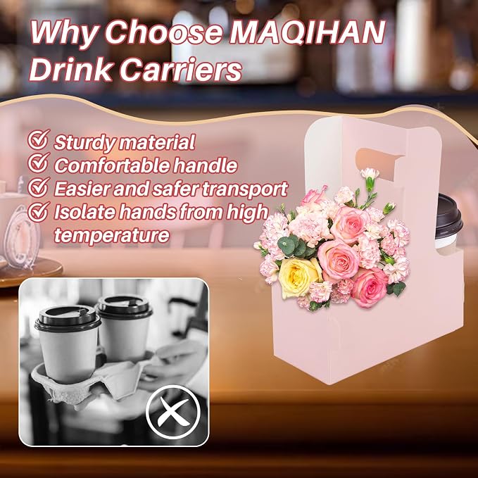 MAQIHAN 2 Cup Drink Carrier - Image 4