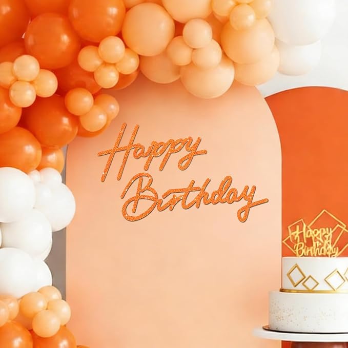 TONIFUL Happy Birthday Sign for Backdrop by TONIFUL