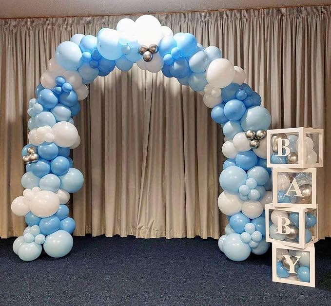KBZVNAF Pastel Blue Latex Party Balloons 50 Pack 12 inch | Light Blue Helium - Image 4