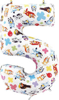 Toyland® 26 Inch Bluey & Bingo Number Foil Balloon by Toyland