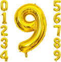 Gold Number Balloons Birthday Balloons by United-UnicornsParty